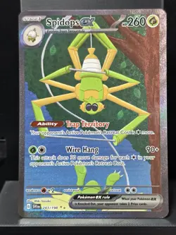 Pokemon Spidops ex 243/198 Special Illustration Rare S & V Base Set Near Mint - Image 2