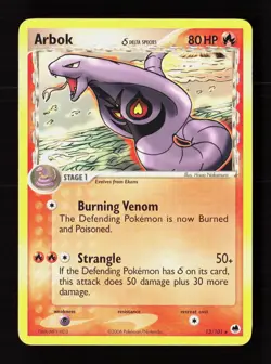 Arbok 13/101 Rare Dragon Frontiers Pokemon Moderately Played - Image 1
