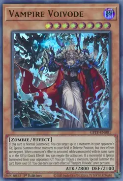 1x (NM) Vampire Voivode - GFTP-EN001 - Ultra Rare - 1st Edition YuGiOh - Image 1