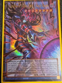 YuGiOh! Magician Of Dark Chaos - Black Chaos Overframe Rare CORI-EN027 In Hand - Image 1