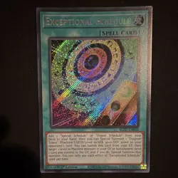 Yu-Gi-Oh! Blazing Dominion Exceptional Schedule BLZD-EN054 Secret Rare 1st Ed - Image 1
