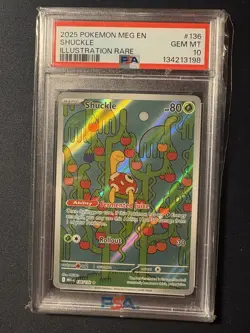 Pokemon TCG Mega Evolution Shuckle 136/132 SIR PSA 10 One Of First Three Graded - Image 1