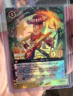 Disney Lorcana Wilds Unknown Woody Jungle Guide Set Champs Foil Top 8 Promo - Image 1
