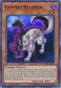 1x (NM) Vampire Retainer - DASA-EN002 - Super Rare - 1st Edition YuGiOh - Image 1