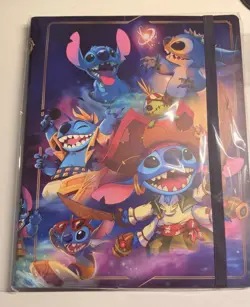 Ravensburger Disney Lorcana TCG Stitch 3-Ring Binder 9-Pocket 252 w/ Strap - Image 1