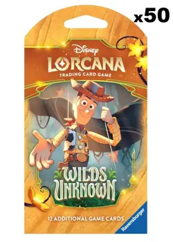 Disney Lorcana Wilds Unknown Sleeved Booster Packs x50 - BRAND NEW ✅ - Image 1