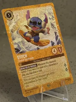 Disney Stitch-Carefree Snowboarder 42/P3 Lorcana Promo Foil Near Mint - Image 2