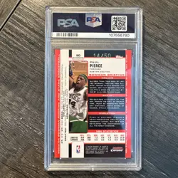 Paul Pierce 2003-04 Bowman Rookies & Stars #90 Chrome Gold Refractor 14/50 PSA 8 - Image 2
