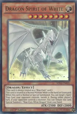 1x (NM) Dragon Spirit of White - SHVI-EN018 - Ultra Rare - 1st Edition YuGiOh - Image 1