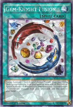 1x (NM) Gem-Knight Fusion - SP15-EN039 - Shatterfoil - 1st Edition YuGiOh - Image 1