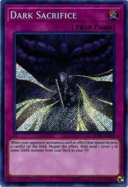 1x (EX) Dark Sacrifice - BLHR-EN056 - Secret Rare - 1st Edition YuGiOh - Image 1