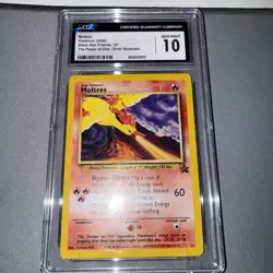 Pokemon Moltres #21 Black Star Promo Card CGC 10 Gem Mint - Image 2