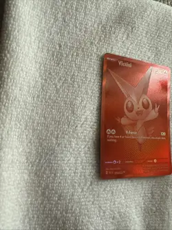 Pokemon TCG Black Bolt Red Victini Card 171/086 NM US Seller Holo Rare - Image 2