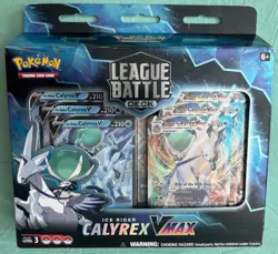 POKEMON TRADING CARD GAME ICE RIDER CALYREX VMAX LEAGUE BATTLE DECK BOX - Image 1