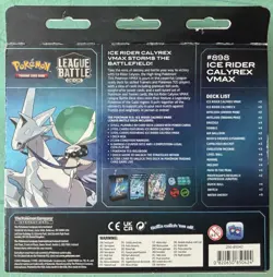 POKEMON TRADING CARD GAME ICE RIDER CALYREX VMAX LEAGUE BATTLE DECK BOX - Image 4