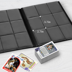 Trading Cards Binder,9 Pockets Trading Card Binder Sleeves , 360 Side Trading Ca - Image 2