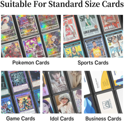 Trading Cards Binder,9 Pockets Trading Card Binder Sleeves , 360 Side Trading Ca - Image 5