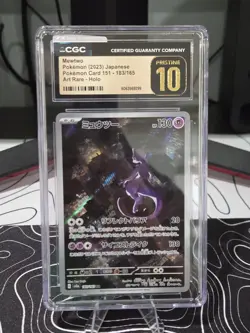 CGC 10 Pristine ✨ Mewtwo 183/165 Holo AR 151 sv2a Pokemon Card Japanese 🌆 - Image 1