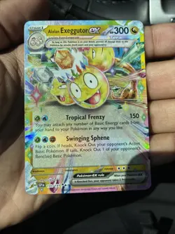 Alolan Exeggutor EX Pokemon Card - Tropical Frenzy & Swinging Sphene - Image 1