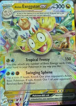 Alolan Exeggutor EX Pokemon Card - Tropical Frenzy & Swinging Sphene - Image 2