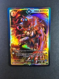 Feral Buffpup 10 Holo 1st Edition Awakened Worlds Card GamerSupps VCard 131/250 - Image 3