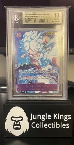 ONE PIECE Card Luffy OP05-119 SEC Alt Art PRB-01 Japanese - BGS 10 - Image 1