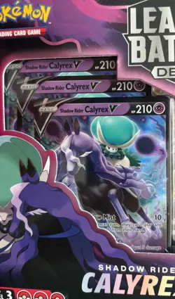 POKEMON TRADING CARD GAME SHADOW RIDER CALYREX VMAX LEAGUE BATTLE DECK BOX - Image 2