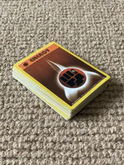 1999 Pokemon Unlimited Base Set x34 Fighting Orange Energy Card Bundle GC 97/102 - Image 3