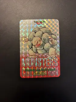 Golem 076 Bandai Carddass Holo Prism Red 1996 Japanese Pokemon Card - Image 1