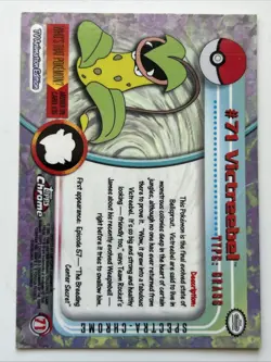 Topps Chrome Spectra Pokemon Card Victreebell #71 - Image 2