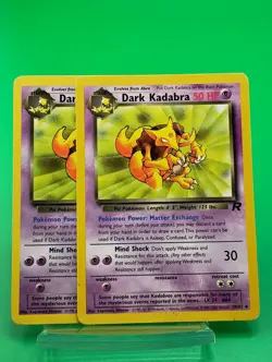 Pokemon TCG Vintage Card Lot Kadabra Abra WOTC 9 Card Lot MP - Image 3