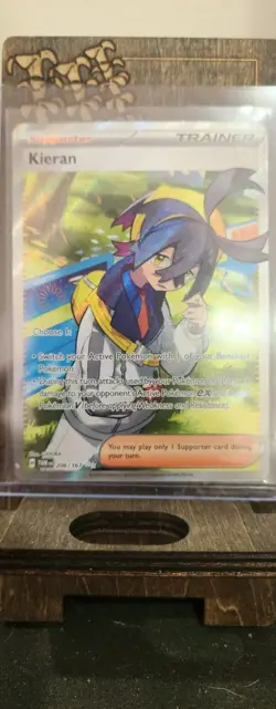 Kieran 206/167 Twilight Masquerade Pokemon Card TCG Secret Rare Holo 30 - Image 1