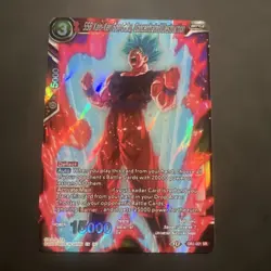 SSB Kaio-Ken Son Goku Concentrated Destruction Foil Dragon Ball Super Card NM SR - Image 1