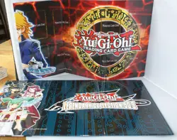 Shonen Jump Yugioh Trading Card Game Play Board Yu-Gi-Oh! plus legenday 50s Mat - Image 1