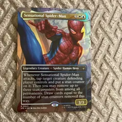 Sensational Spider-Man (Borderless) Marvel's Spider-Man FOIL MTG Magic - Image 1