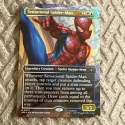 Sensational Spider-Man (Borderless) Marvel's Spider-Man FOIL MTG Magic - Image 3