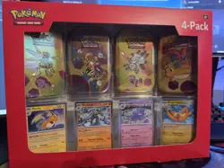 Pokemon 4 Mini Tins + 4 Promo Cards Bundle - 151 Sams Club Exclusive - Image 1