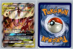 Espeon & Deoxys GX SM240 Holo Promo SM Promos Pokemon Card Holo MP - Image 3