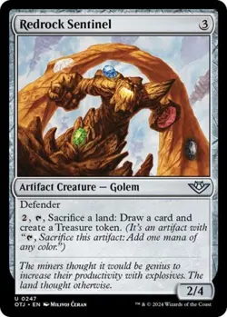 Redrock Sentinel -Foil Near Mint MTG Outlaws of Thunder Junction - Image 1