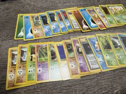 Pokemon Cards Gym Heroes/Challenge Common And Uncommon LP/NM Lot 54 Total Cards - Image 5