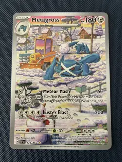 Metagross 178/162 Illustration Rare Temporal Forces Pokemon Card NM - Image 1