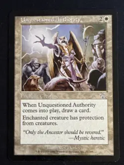 1x Unquestioned Authority (31) Judgment LP MTG Magic the Gathering x1 MKE - Image 1