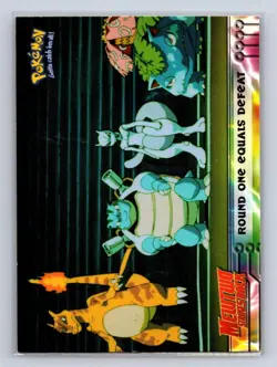Round One Equals Defeat #26 Topps The First Movie Trading Cards Pokemon LP - Image 1