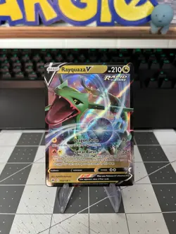 Rayquaza V 100/159 Ultra Rare - Crown Zenith Pokemon Card - NM - Image 1