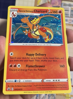 Pokemon TCG - Special Delivery Charizard SWSH075 Sword & Sheild Promo Card NM/M - Image 2