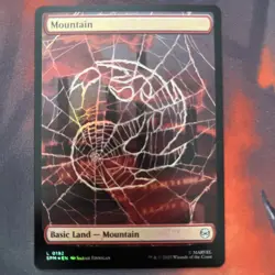 Mountain (0192) #192 (Foil) Spider-Man SPM Magic MTG LP - Image 1