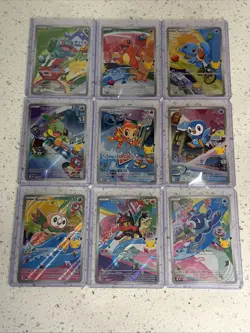 Pokemon 2026 First Partner Illustration Collection Series 1 Promos Set 9 Cards - Image 1