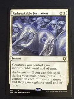 1xUnbreakable Formation (710) Commander Legends: Battle for Baldur's Gate LP MTG - Image 1