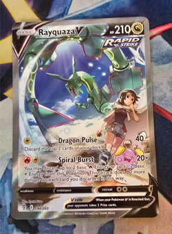 Rayquaza V Alternate Full Art Card 194/203 - NM - Image 1
