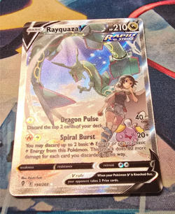 Rayquaza V Alternate Full Art Card 194/203 - NM - Image 3
